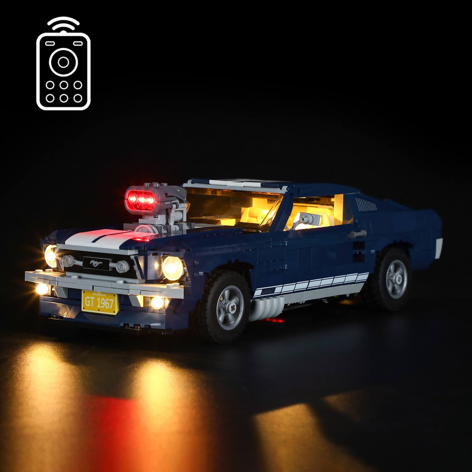 LED Light Lighting USB Powered Kit ONLY For LEGO 10265 Ford Mustang Bricks  Toys