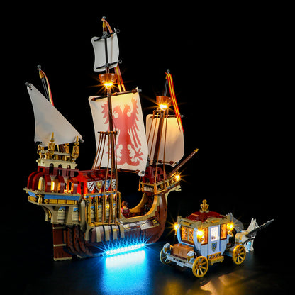 Light Kit For Triwizard Tournament: The Arrival/Durmstrang ship 76440-Briksmax