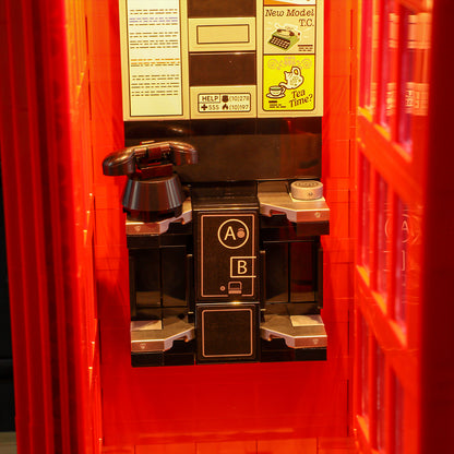 Light Kit For Red London Telephone Box 21347-BriksMax