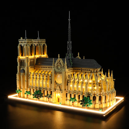 Light Kit For Notre-Dame de Paris 21061-Briksmax