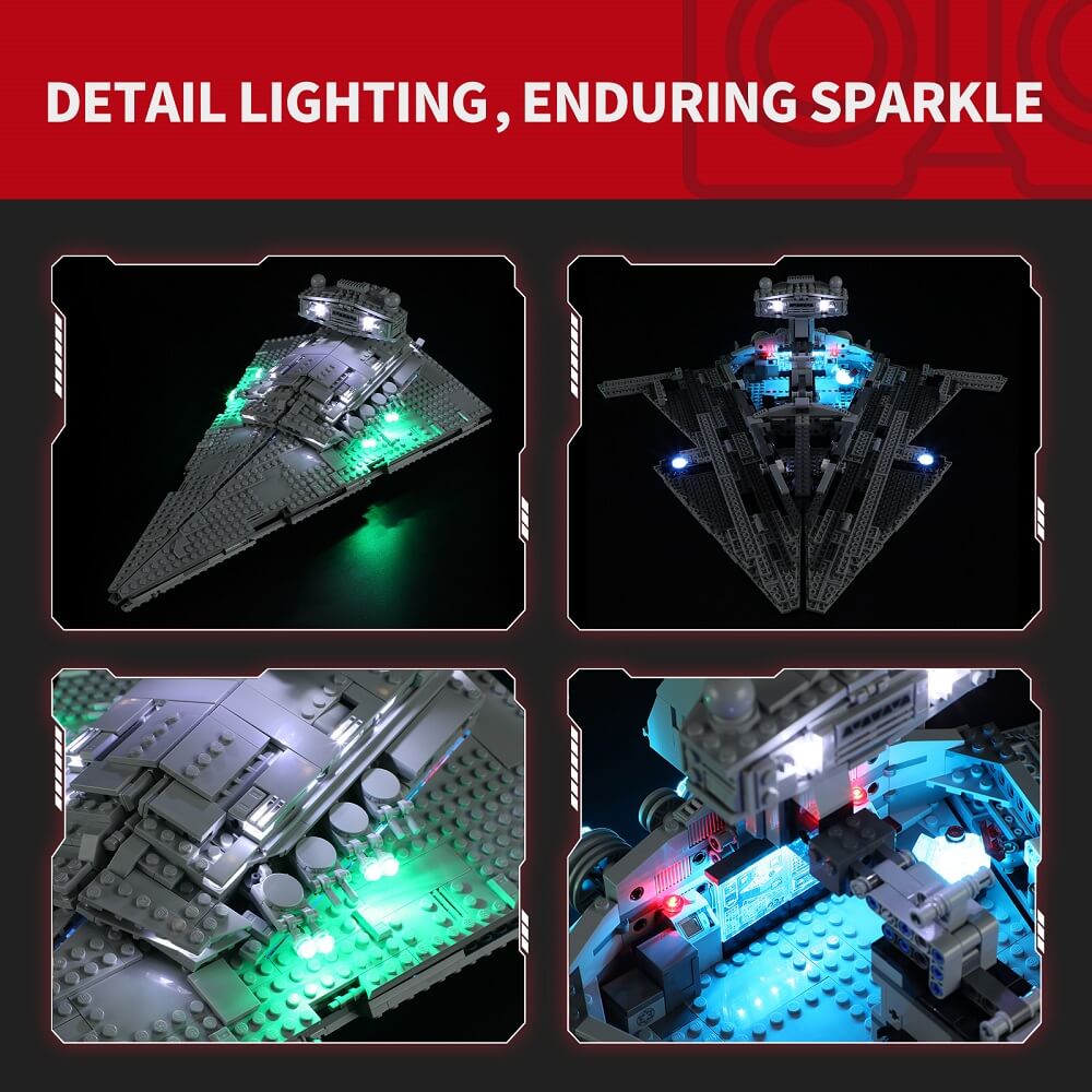 Briksmax 2.0 Light Kit For Imperial Star Destroyer 75394-Briksmax