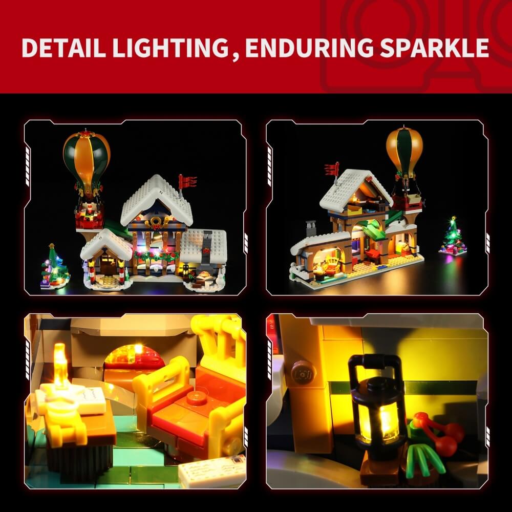 Briksmax 2.0 Light Kit For Santa's Post Office 10339 -Briksmax