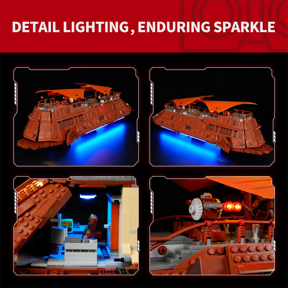 Briksmax 2.0 Light Kit For Jabba's Sail Barge™ 75397