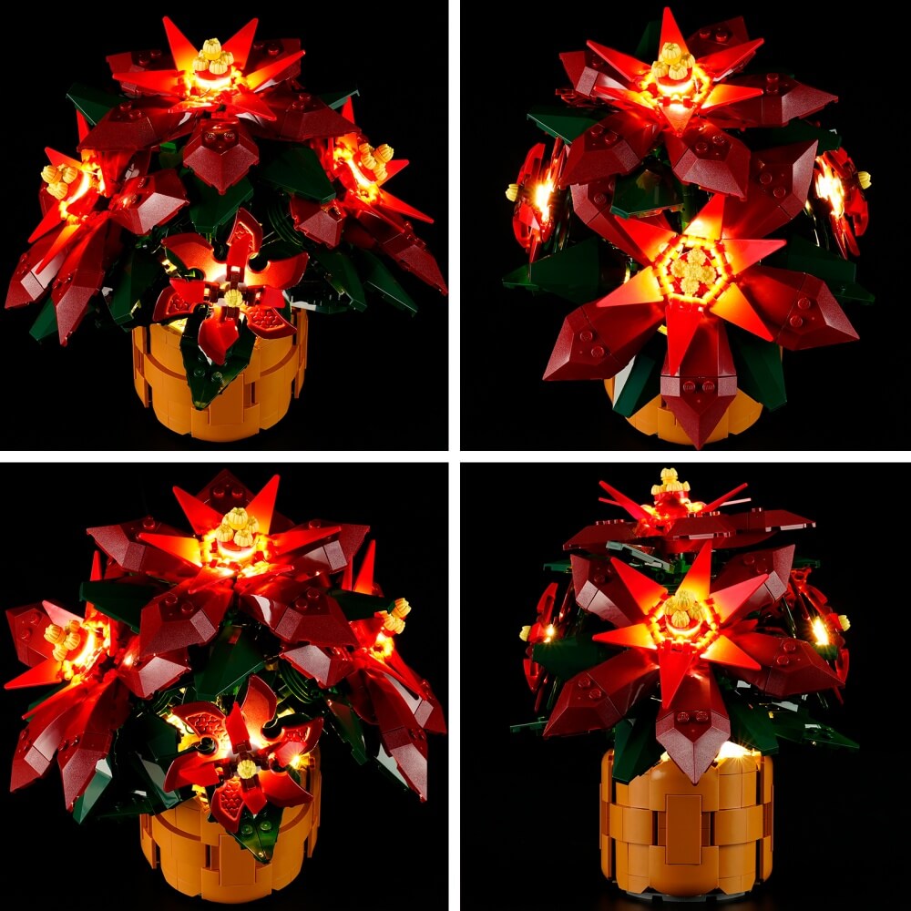 Light Kit For Poinsettia 10370 -Briksmax