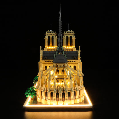 Light Kit For Notre-Dame de Paris 21061-Briksmax