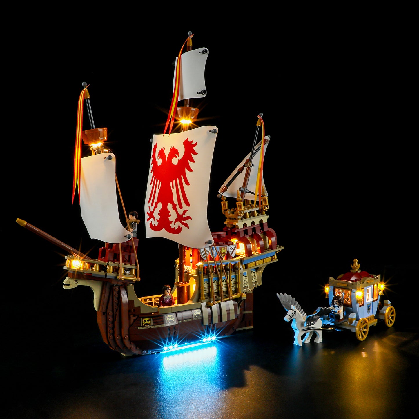 Light Kit For Triwizard Tournament: The Arrival/Durmstrang ship 76440-Briksmax