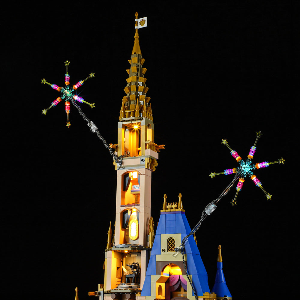 Lego disney discount castle with lights