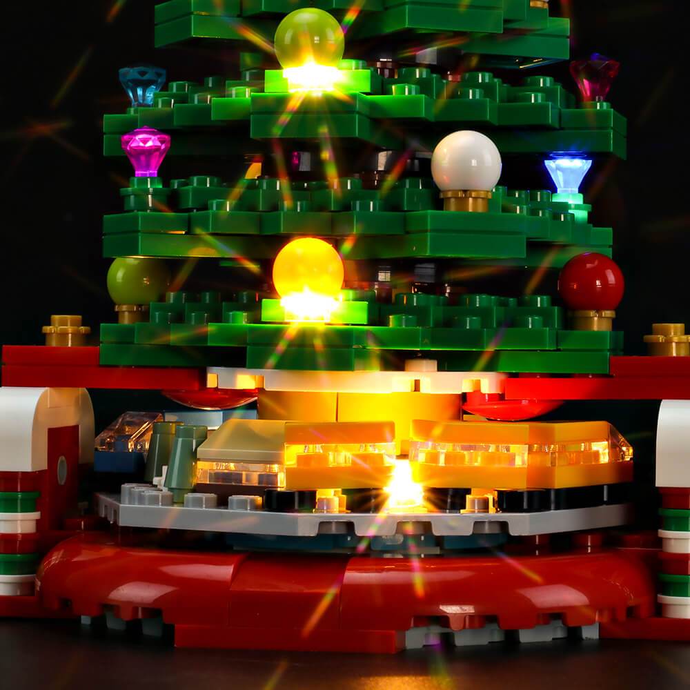 Light Kit For Lego Creator Christmas Tree 40338 Flashing Briksmax