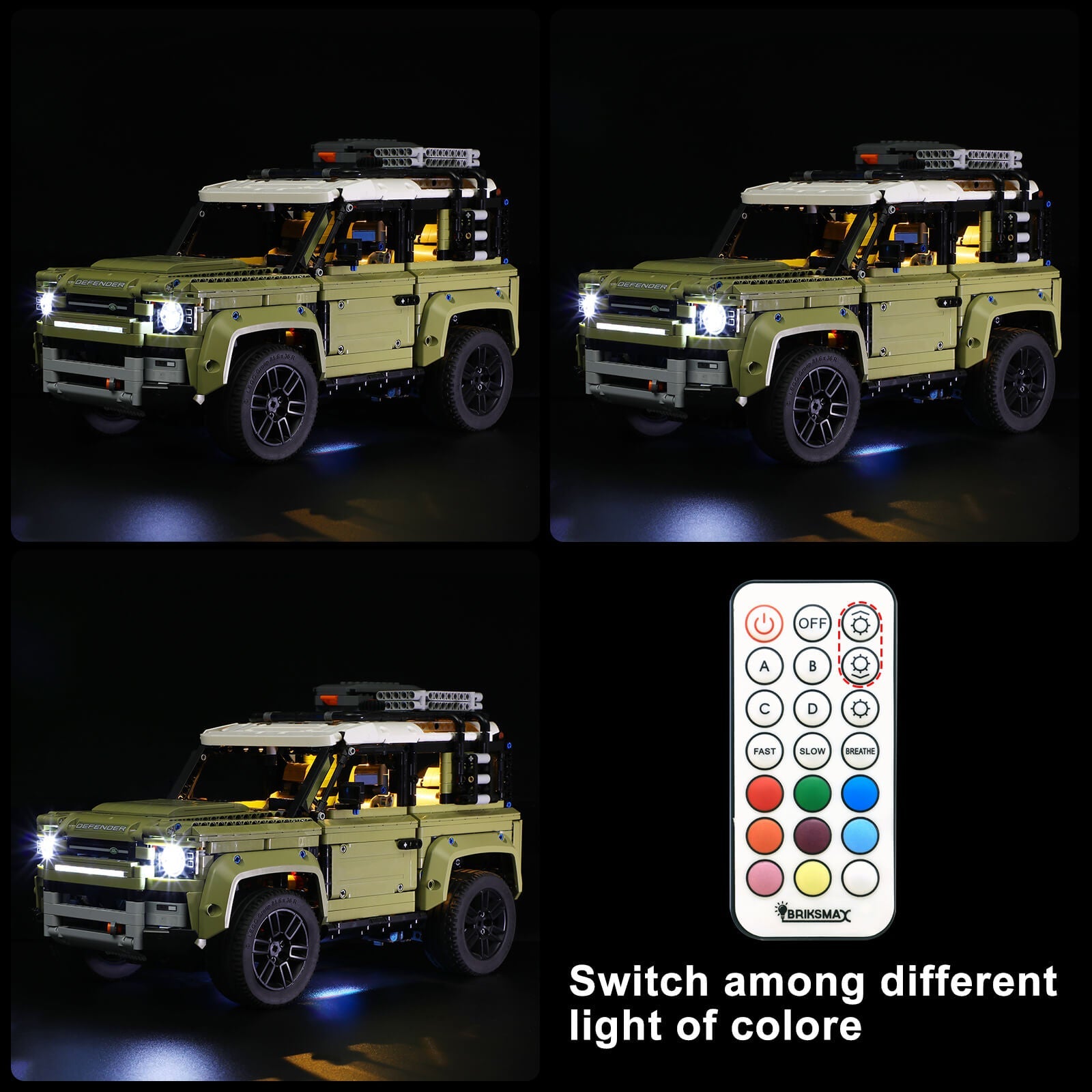  BRIKSMAX Led Lighting Kit for Land Rover Defender
