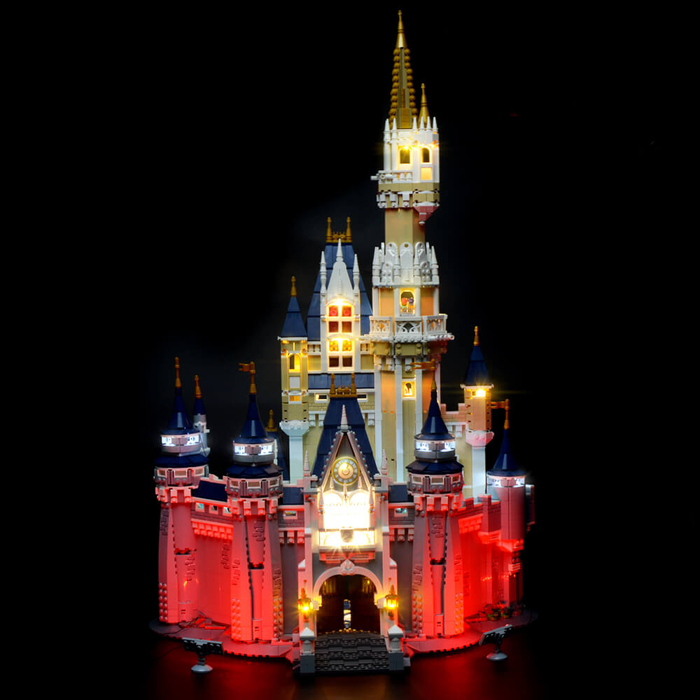 Lego disney best sale castle lights instructions