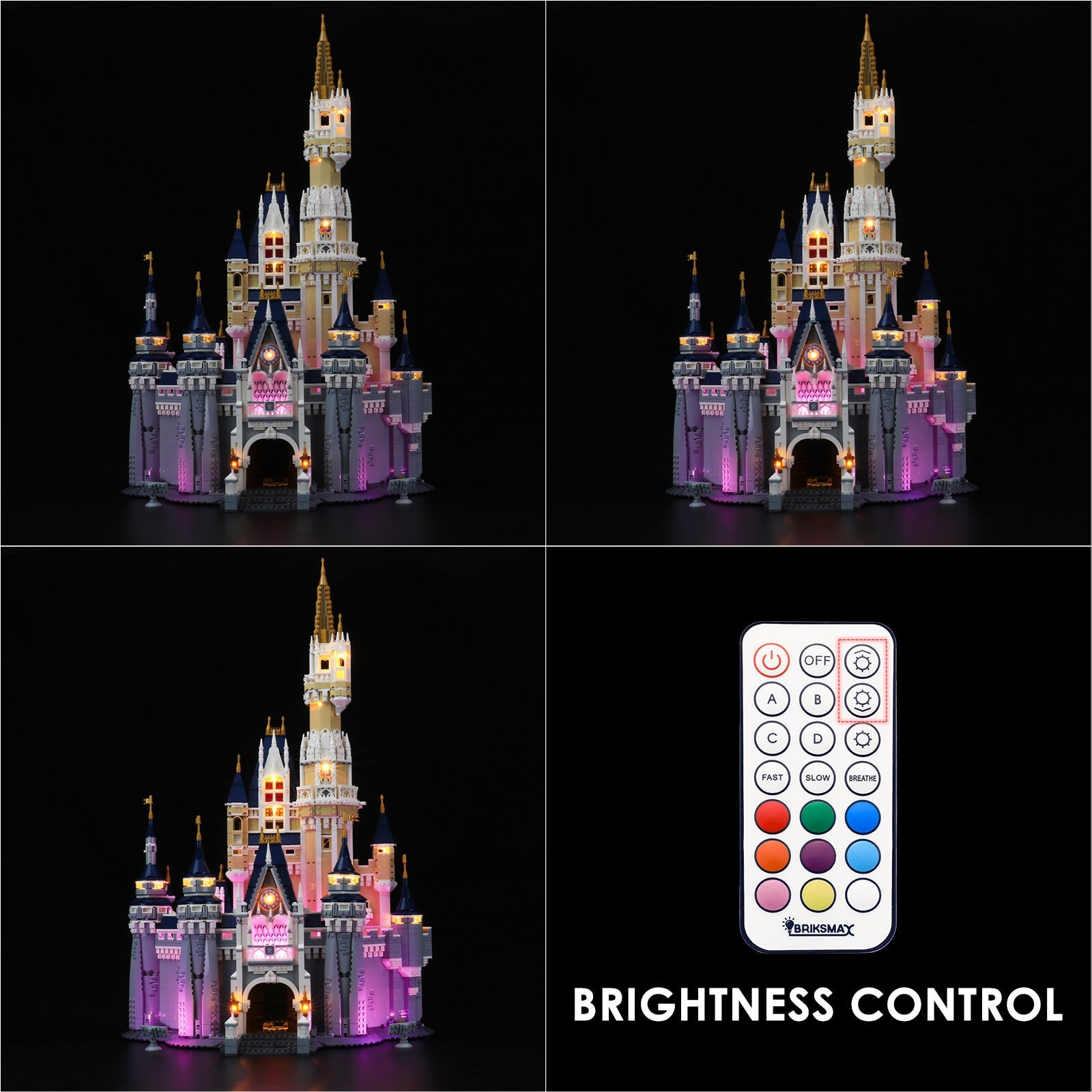 Light Kit For The Disney Castle 71040 With Remote