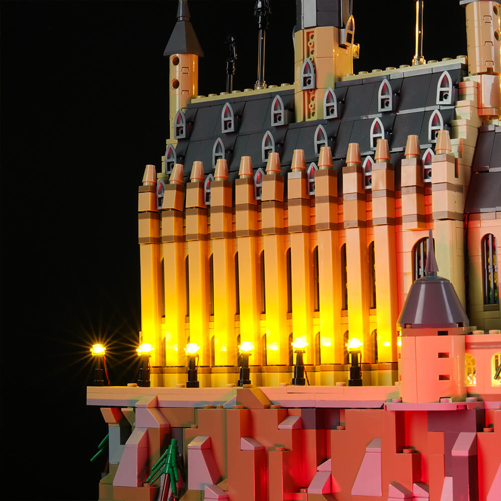 Lego harry potter castle sales lights