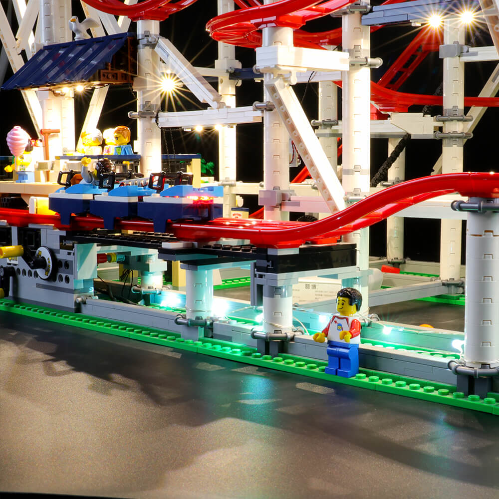 Lego roller coaster store 10261