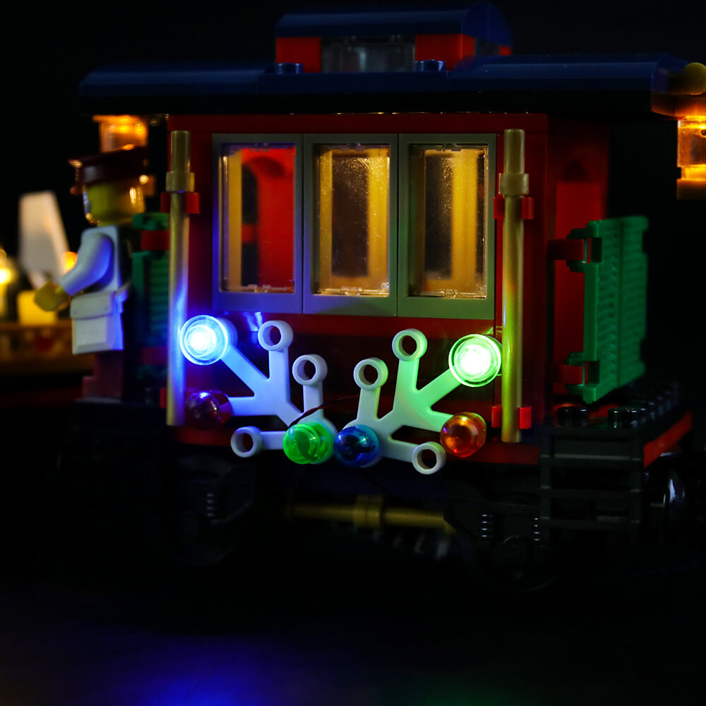 Lego winter best sale holiday train lights