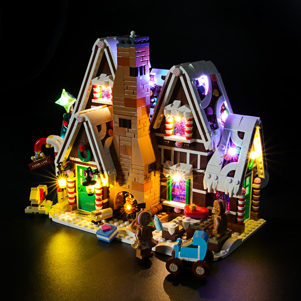 Light kit for outlet lego gingerbread house