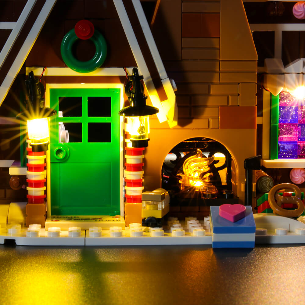 Light my discount bricks gingerbread house