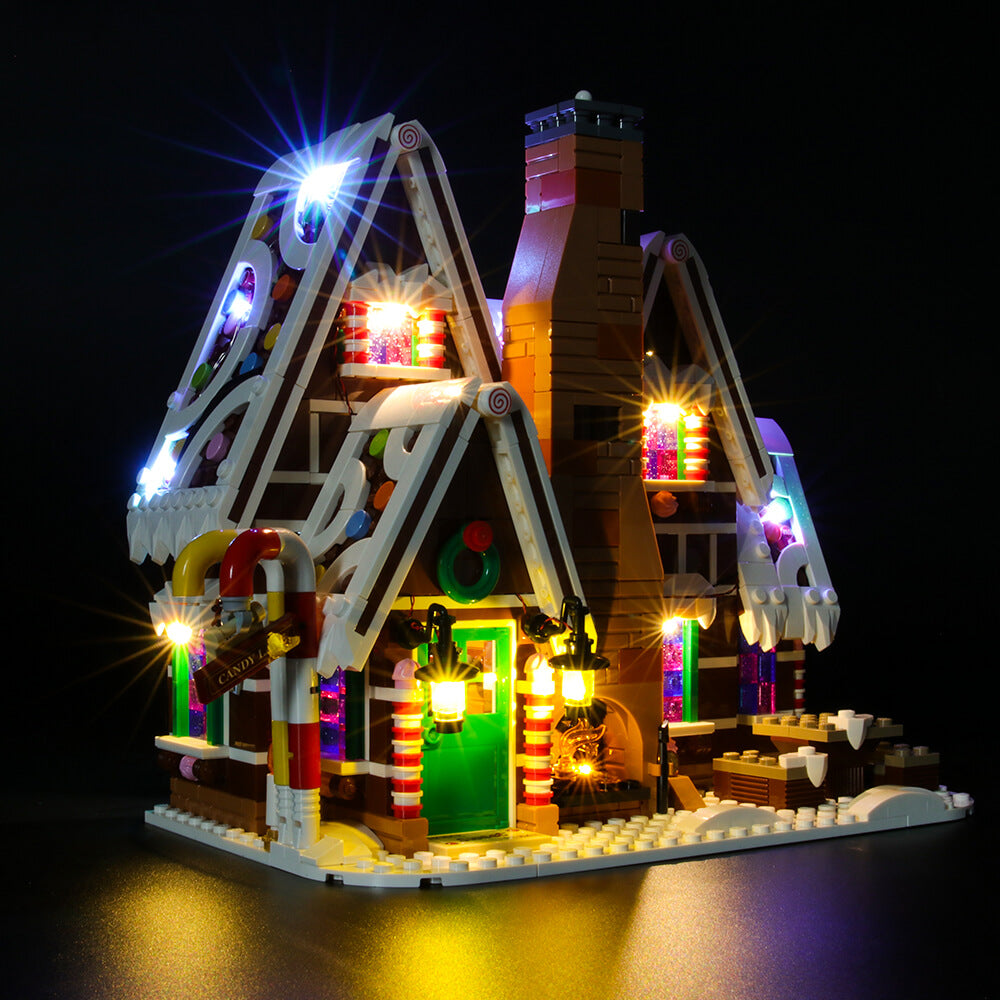 Light my 2024 bricks gingerbread house