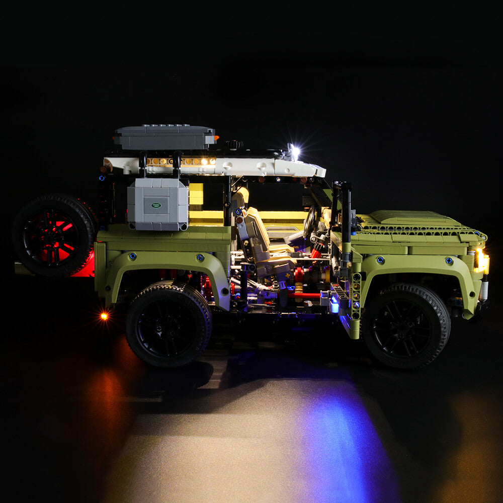 Lego technic land discount rover defender light kit