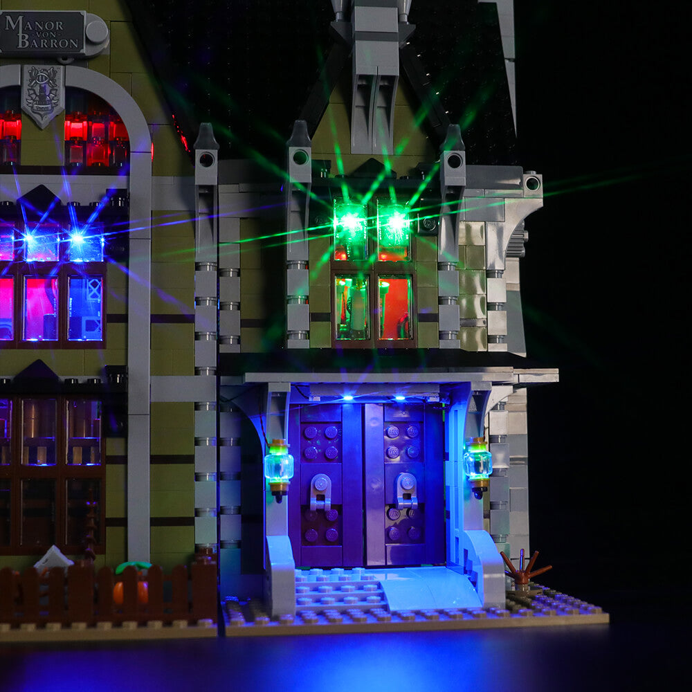 Lego haunted house 10273 light online kit