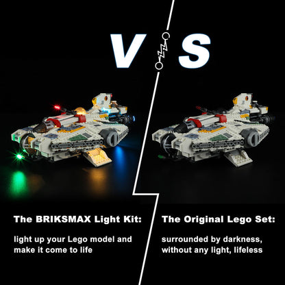 Briksmax Light Kit For LEGO Star Wars: Ahsoka Ghost & Phantom II 75357