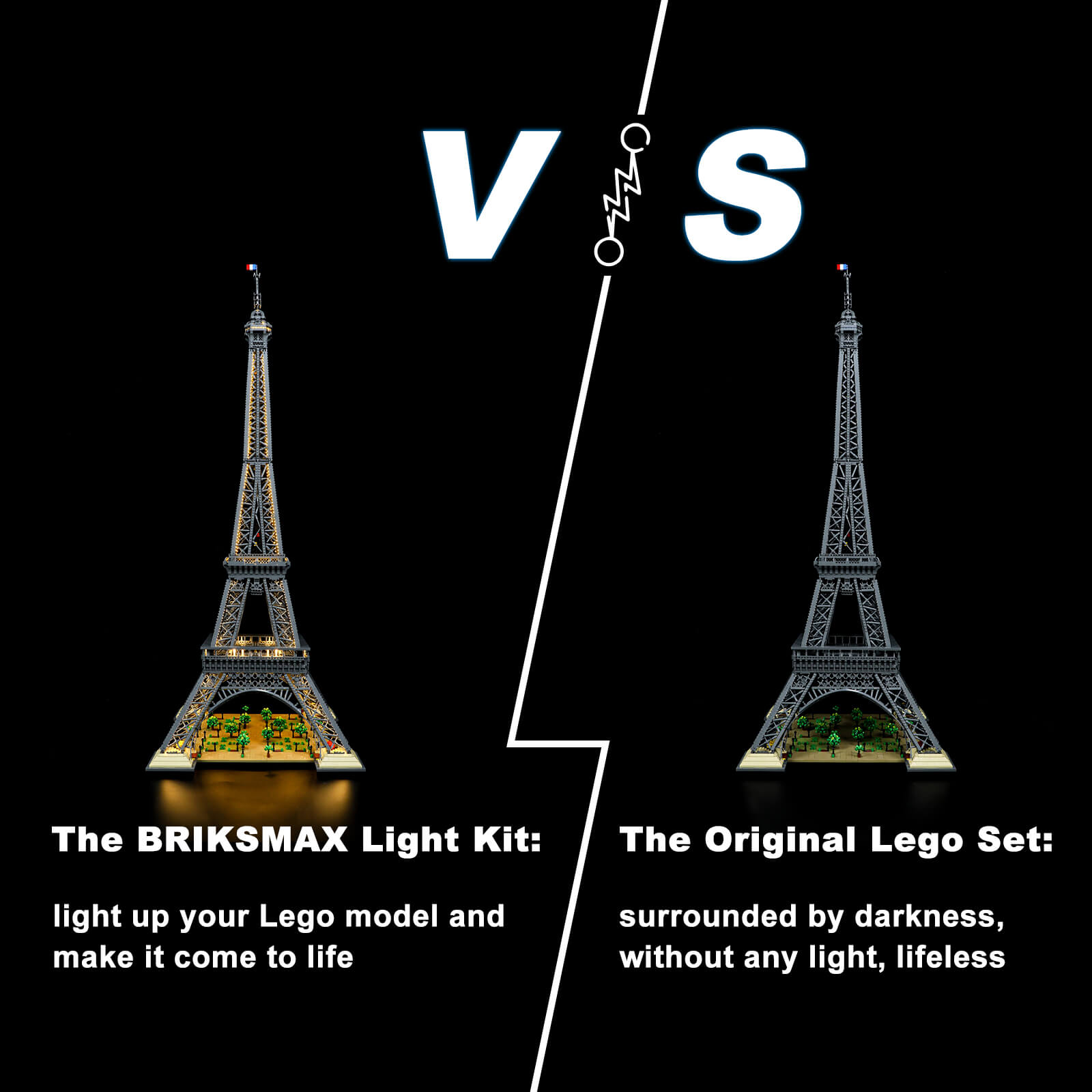 Briksmax Light Kit For Eiffel Tower 10307