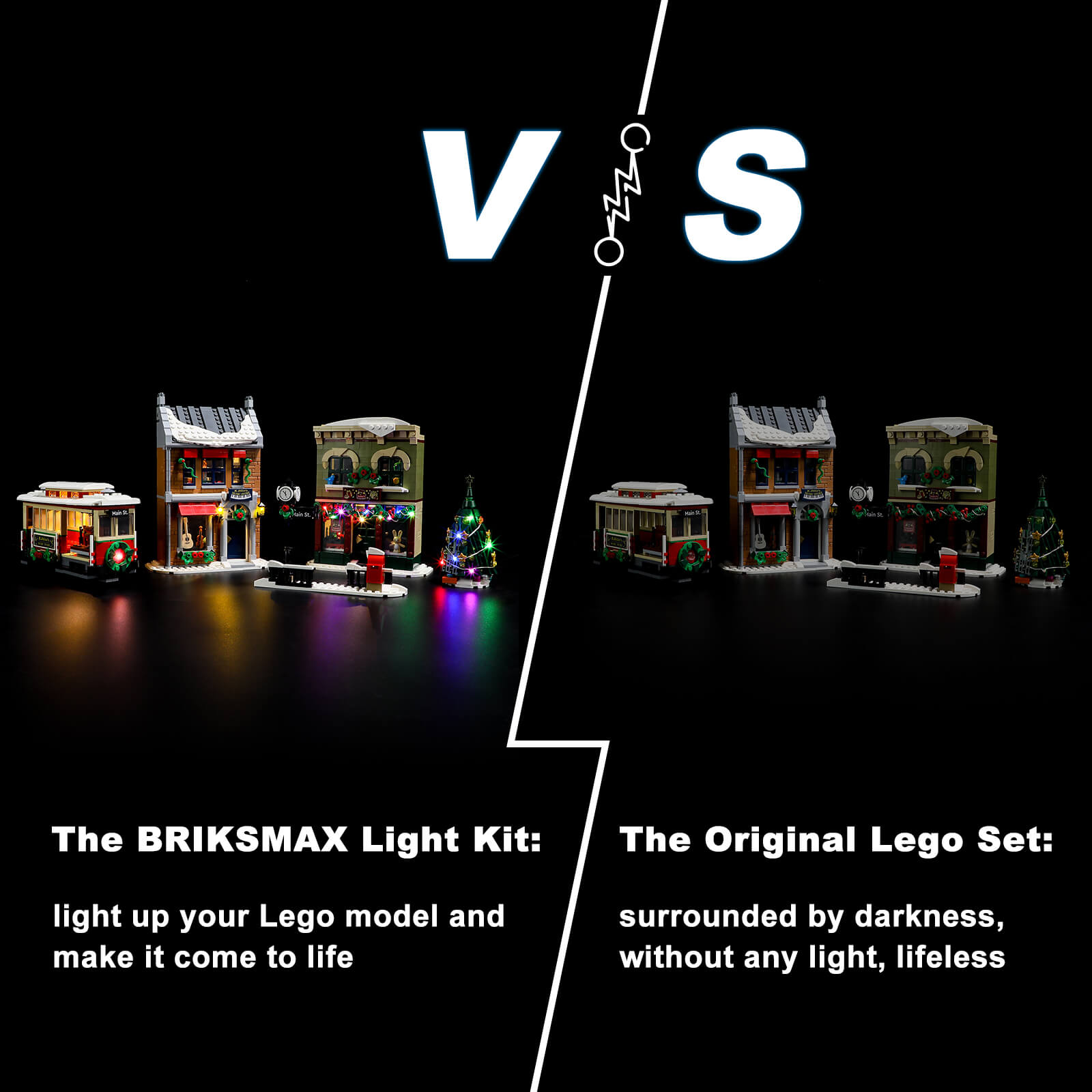 Briksmax Light Kit For Holiday Main Street 10308