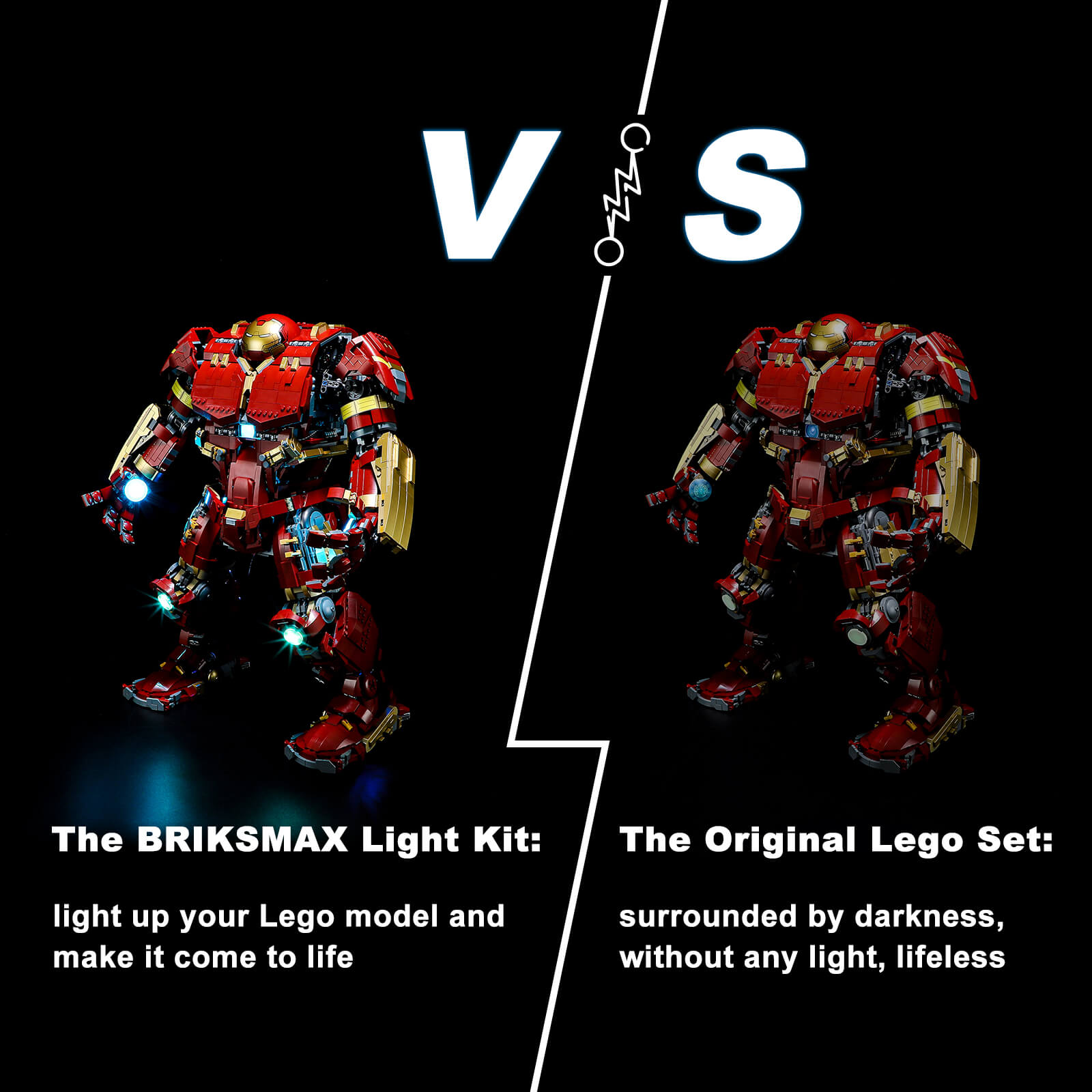 Briksmax Light Kit For Hulkbuster 76210