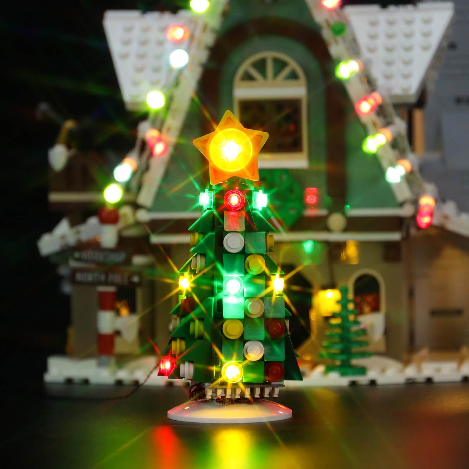 Lego elf best sale house lights