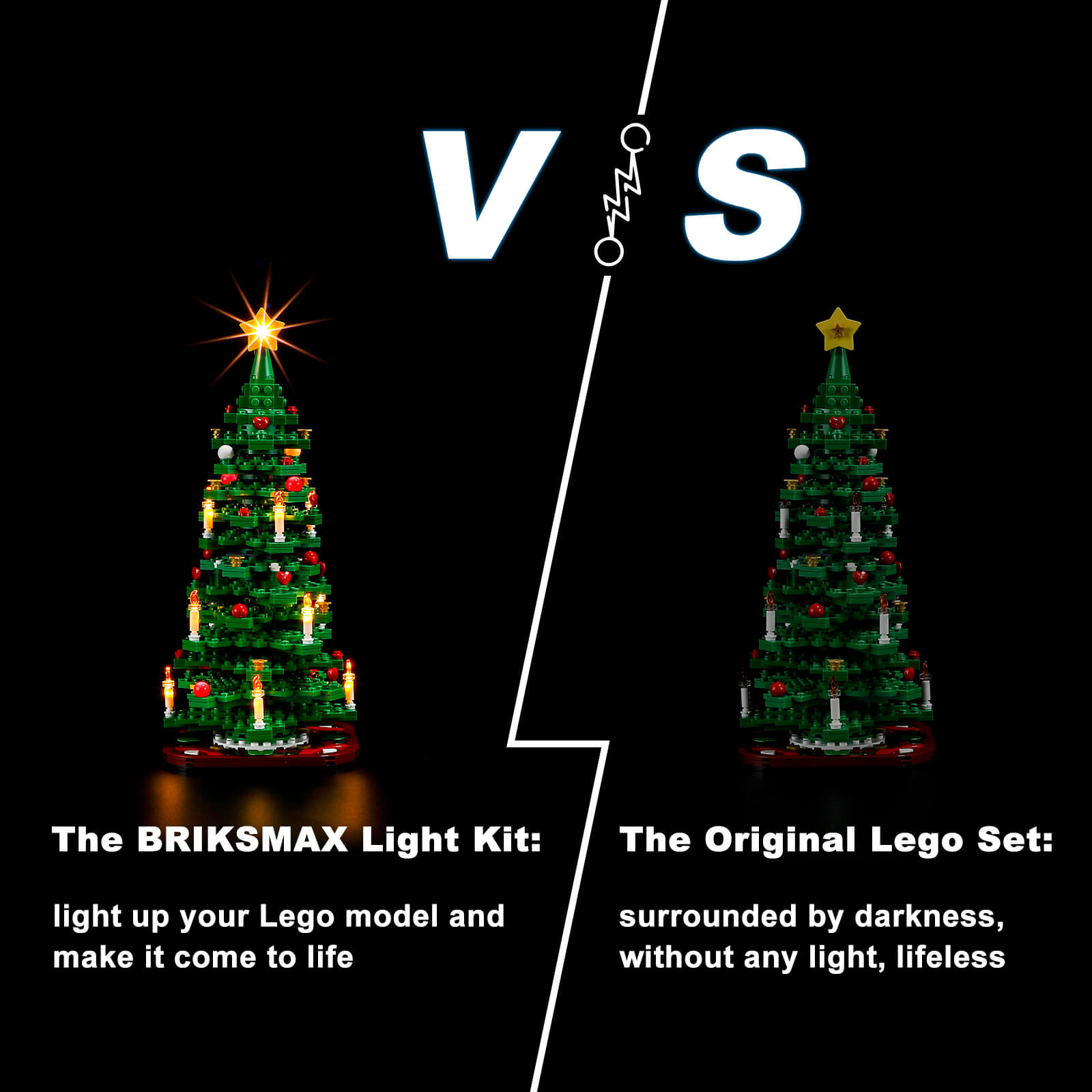 BriksMax Light Kit For Lego Christmas Tree 40573 Briksmax