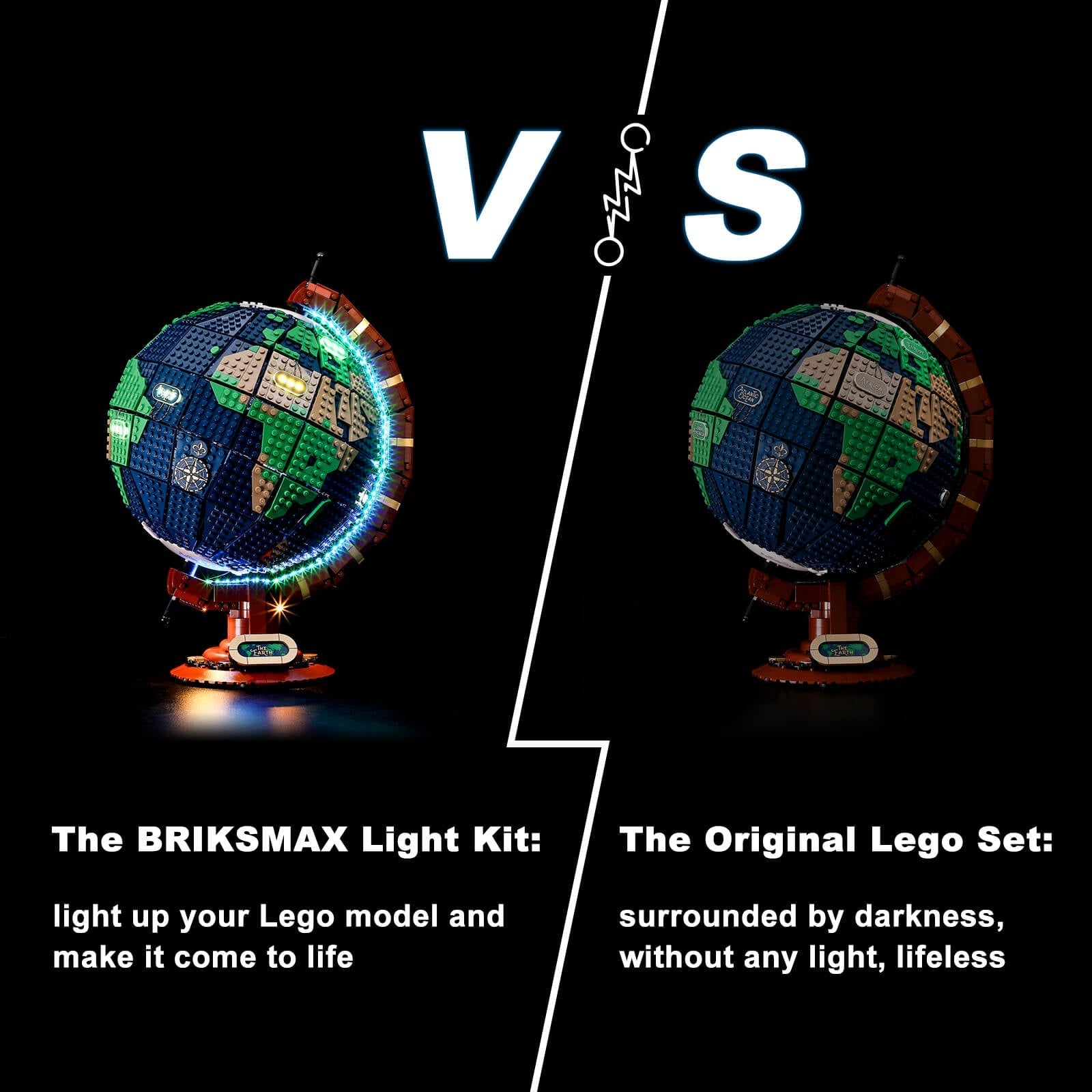 Light Kit For Lego Globe 21332(Free Shipping) – Briksmax