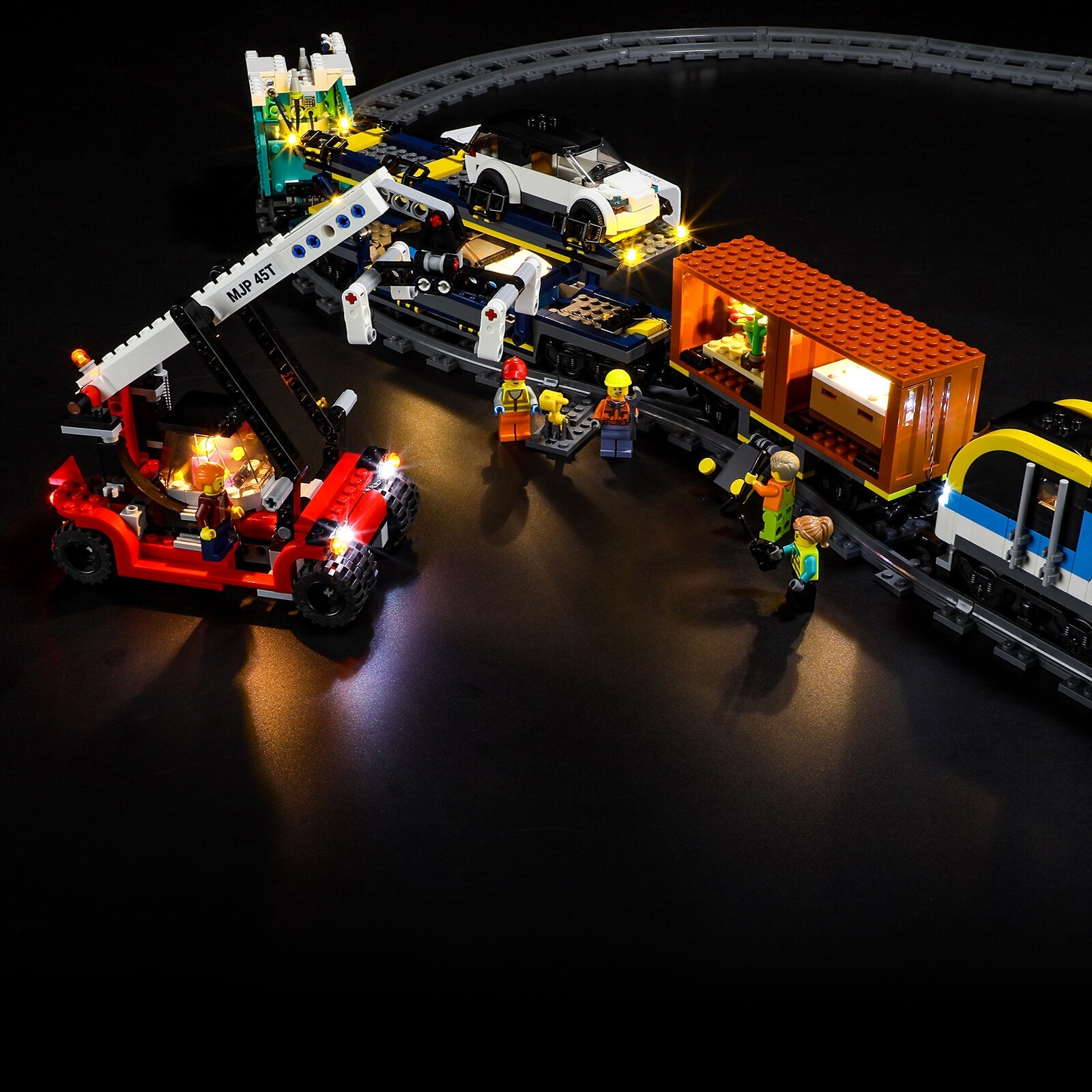LEGO City 60336 Freight Train detailed review & light upgrade 