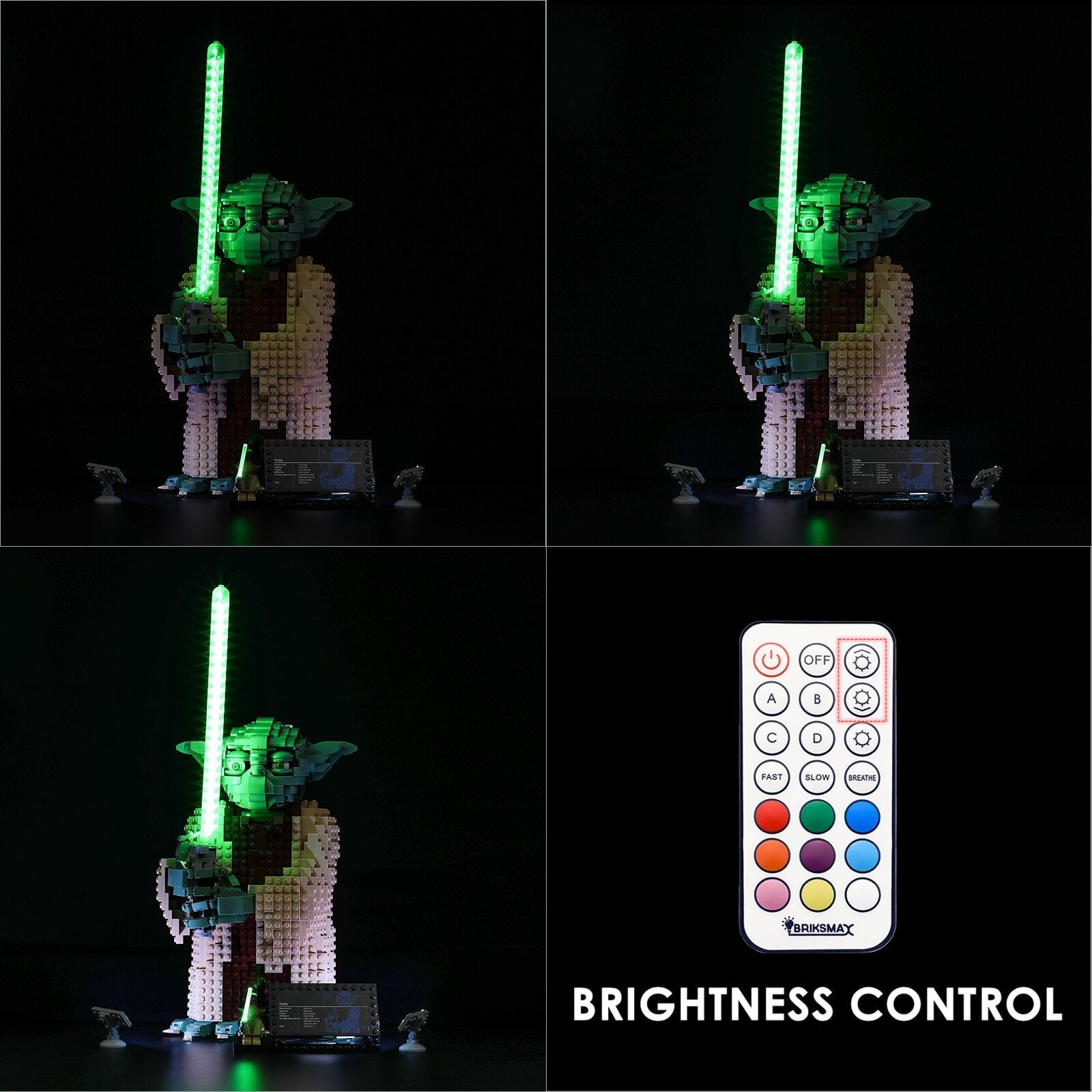 Led Lighting Kit For Lego Yoda 75255 With Remote Briksmax